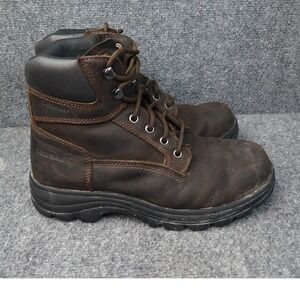 Wolverine Waterproof Work Boots Men 9M Brown Leather Oil Resistant W230063